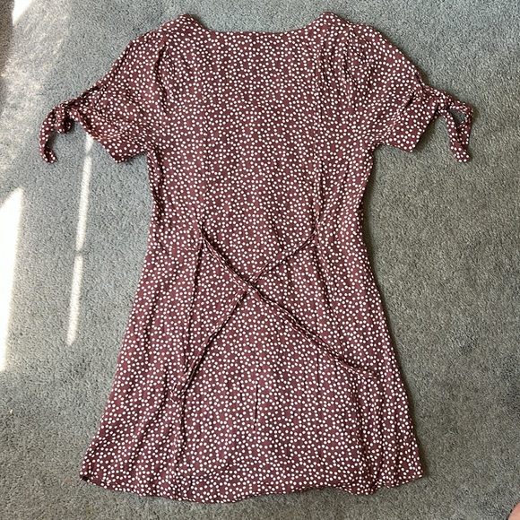 Polka dot mauve express summer dress - Picture 5 of 5